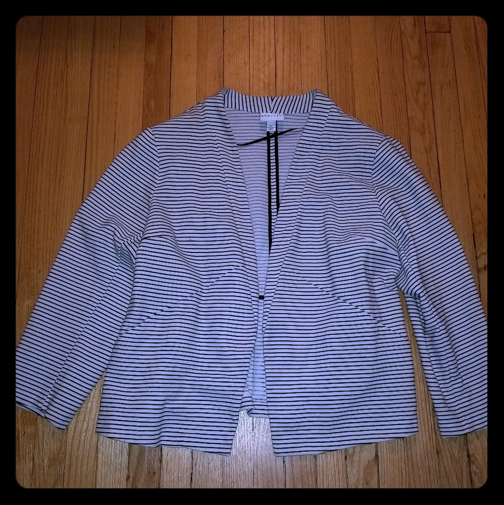 Black & White Stripe Blazer